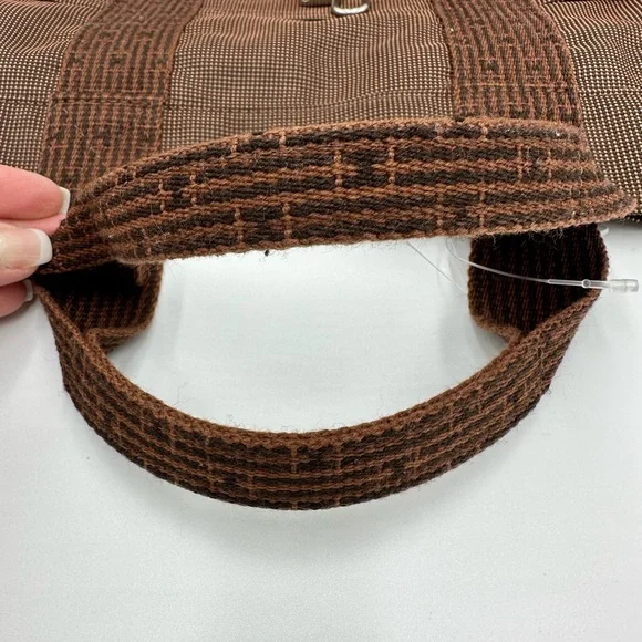 Hermes Fourre Tout Tote Toile MM with Padlock and  keys - Picture 13 of 16